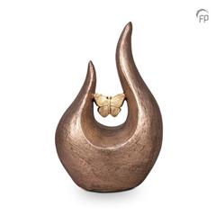 Keramische kunst urn Fuego vlinder