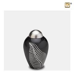 Elegant Leaf keepsake Midnight&Bru Pewter