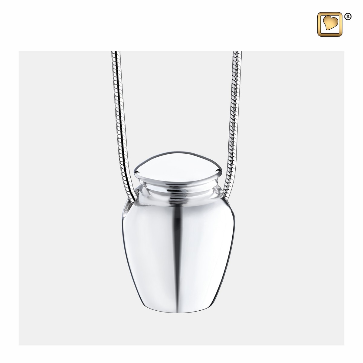 Classic urn Ashes Pendant Pol silver